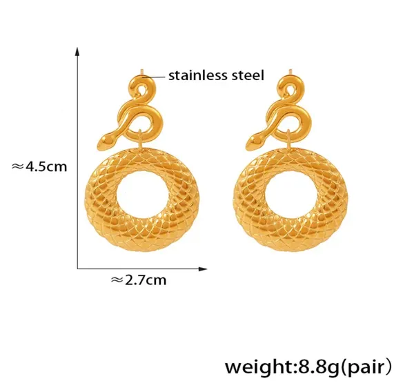 Gold_Serpent_Earrings_For_Women